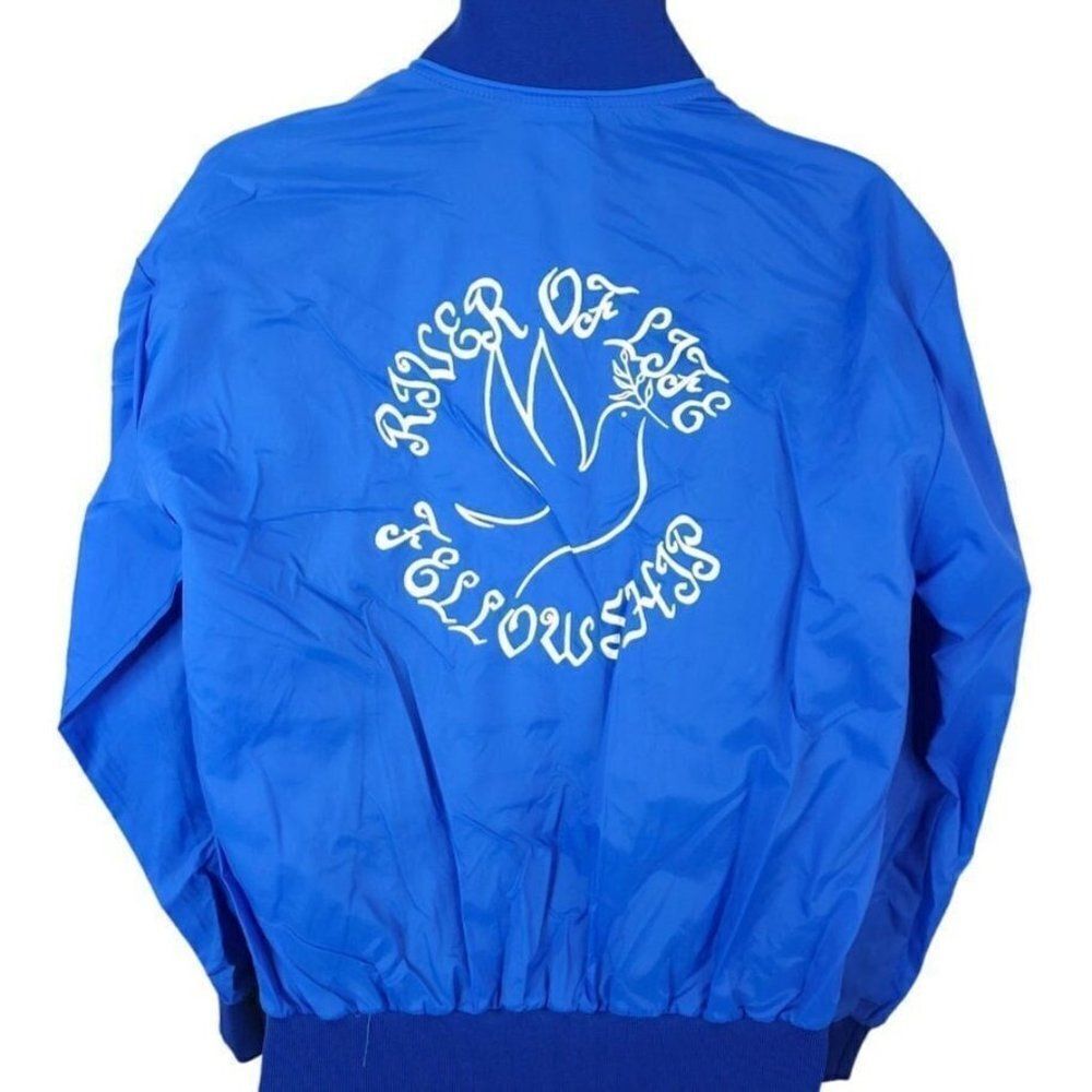 Vintage River Of Life Fellowship Jacket Mens Size Large 80s 90s Christian